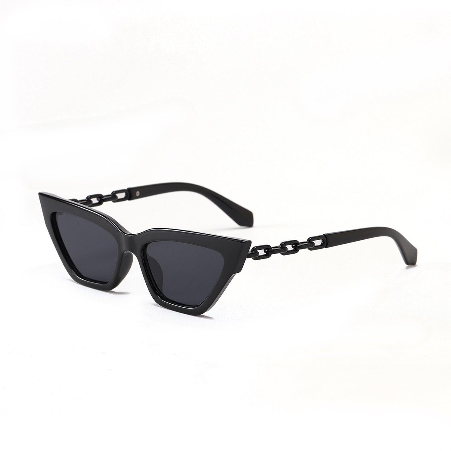 Damen Cat-Eye Sonnenbrille mit luxuriösem Kettenrahmen Brehn