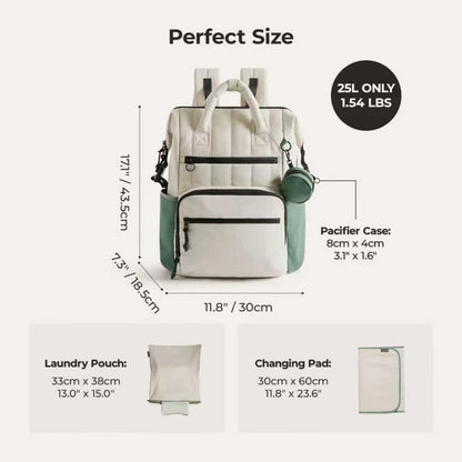 Stylischer Mehrfach-Taschen Rucksack Brehn