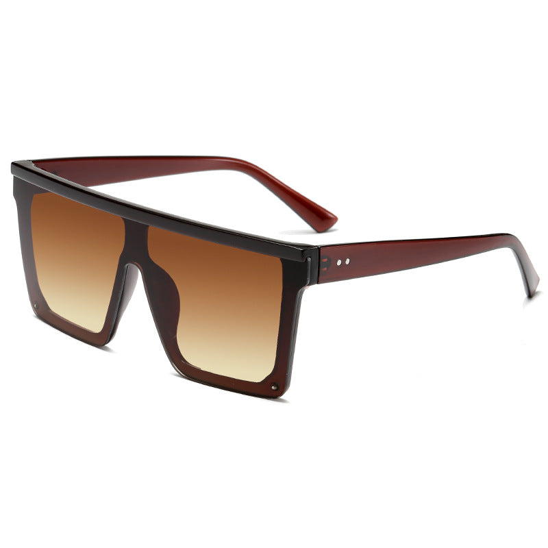 Damen modische visuelle Sonnenbrille mit breitem Rahmen Brehn