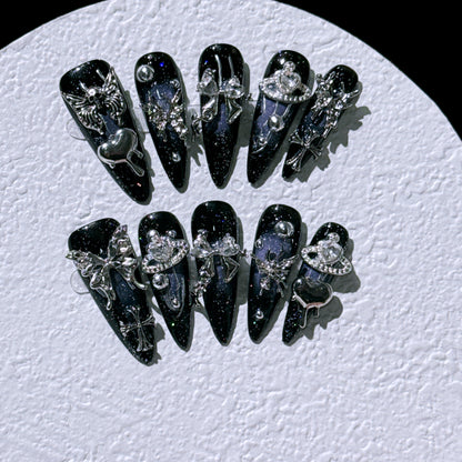 Premium Gothic Dekorative Nagelkunst Set