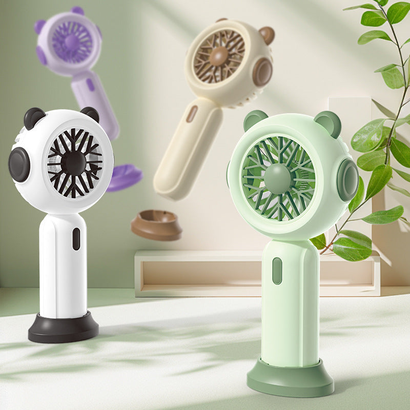 Unisex Tragbarer Handventilator im niedlichen Pandadesign Brehn