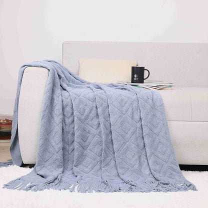 Gemütliche Strickdecke Brehn