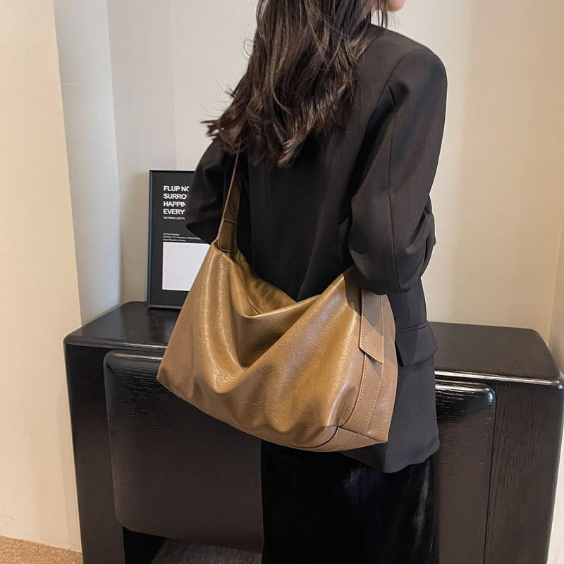 Lässige Leder Schultertasche Brehn