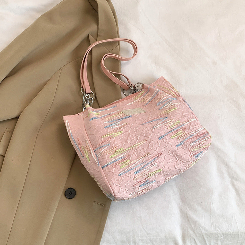 Bunte gestickte Hobo Tasche Brehn