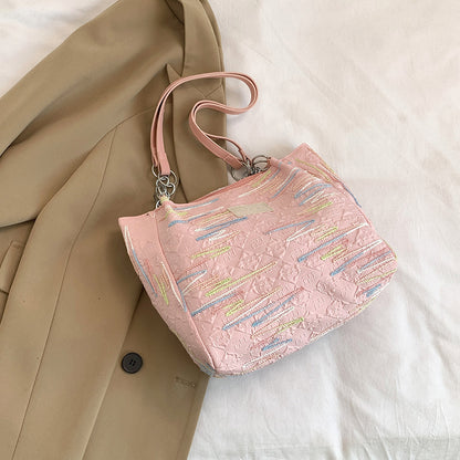Bunte gestickte Hobo Tasche Brehn