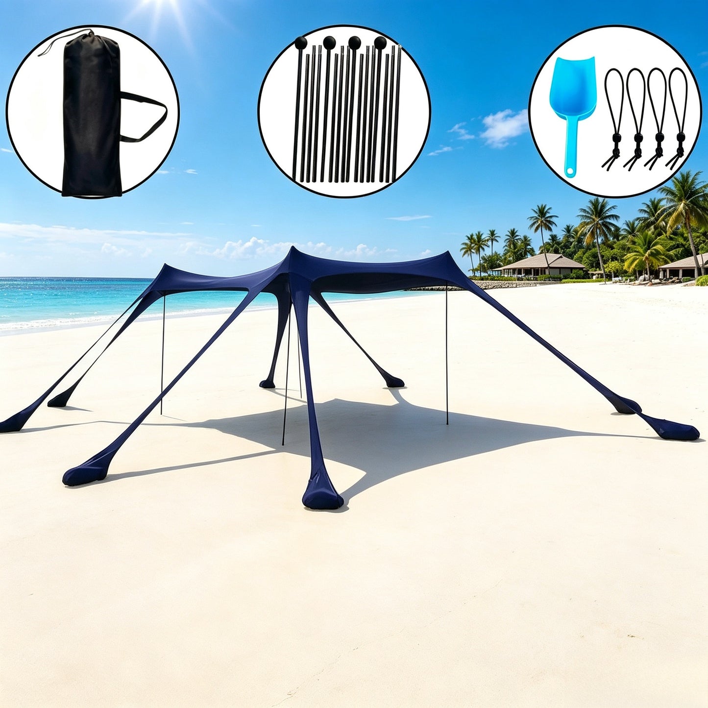 Portables Strandzelt Brehn
