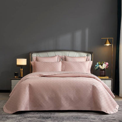 Gep quilting Wendbare Bettbezug Bettwäsche Set mit bestickten Ecken Kissenbezügen