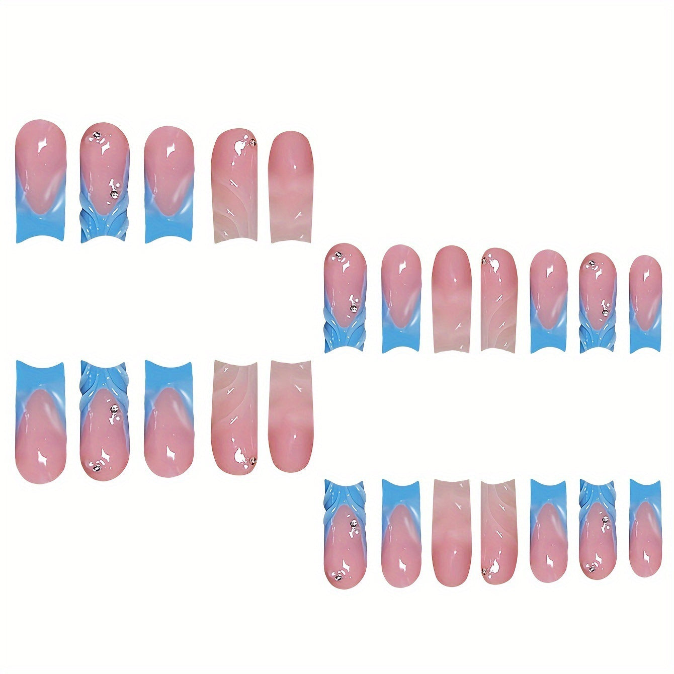 Künstlerische Gel-Nagelerweiterungen Brehn