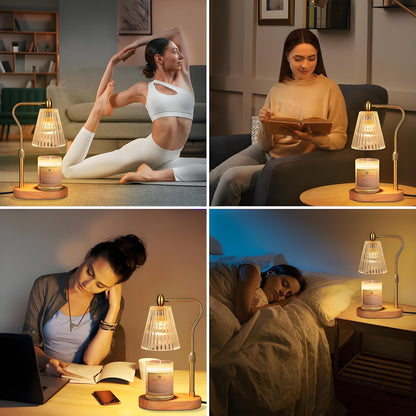 Vintage-inspirierte Glas-Tischlampe