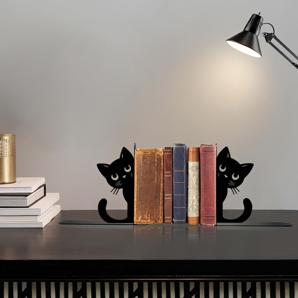 Katzen-Themen Metall Buchstützen