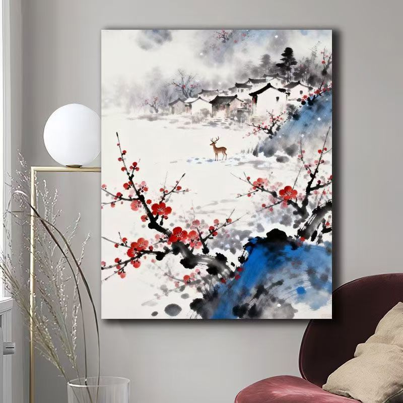 Natur Szene Aquarell Leinwand Kunst Brehn