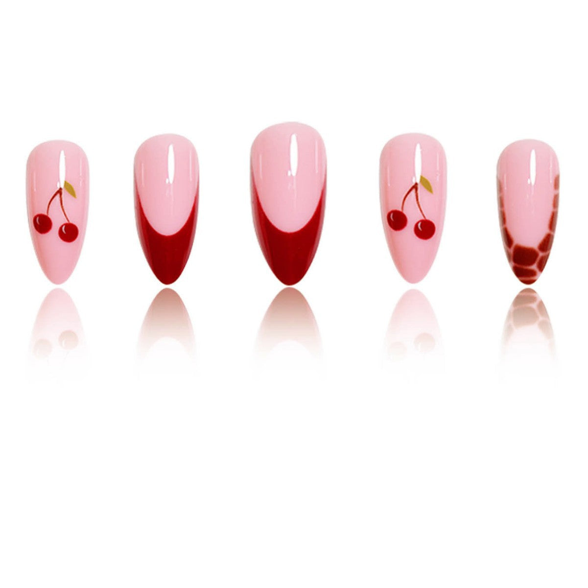 Künstlerisches Kirsch Nageldesign Extensions Brehn