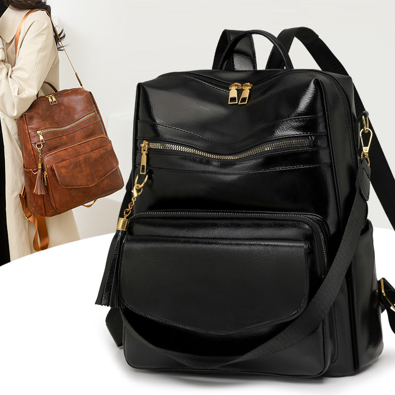 Multifunktionaler Stilvoller Leder Rucksack Brehn