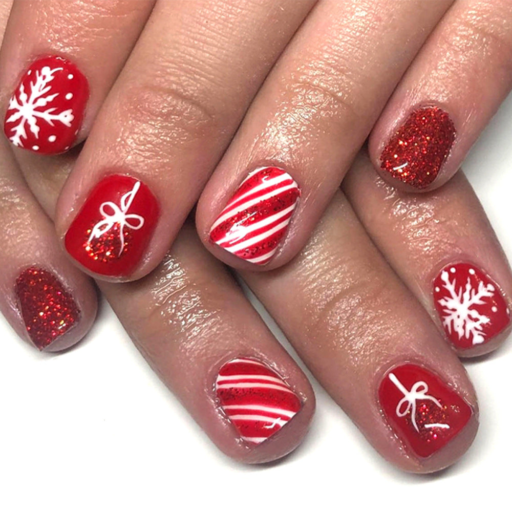 Festliche saisonale Glitzer-Nagelkunst Brehn
