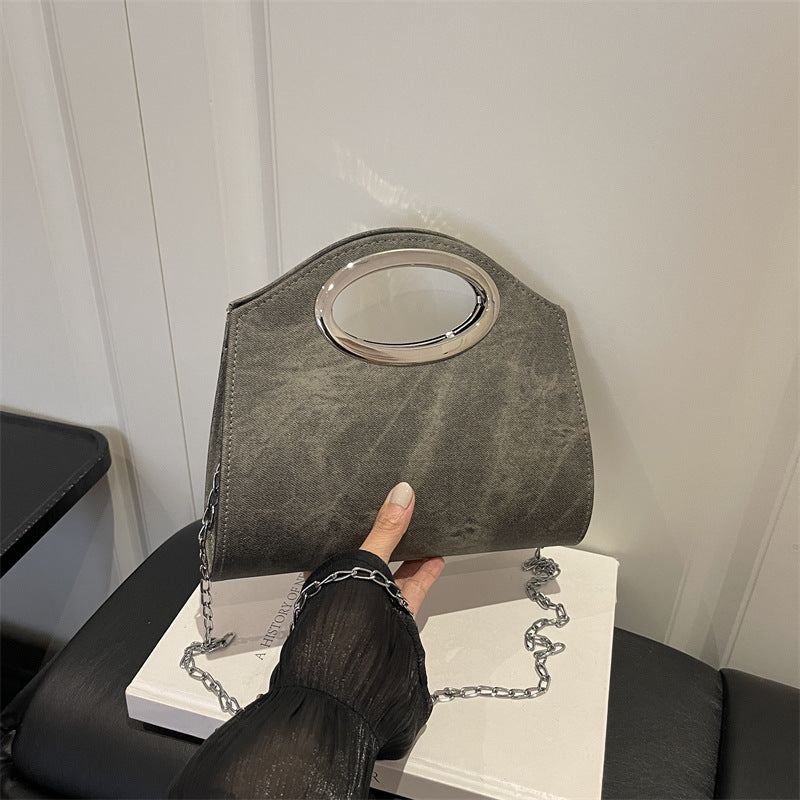 Modische Denim-Clutch