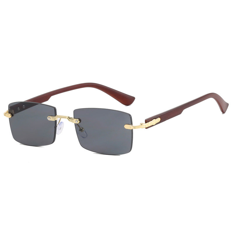 Damen modische quadratische Sonnenbrille mit exquisitem goldenen Rahmen Brehn