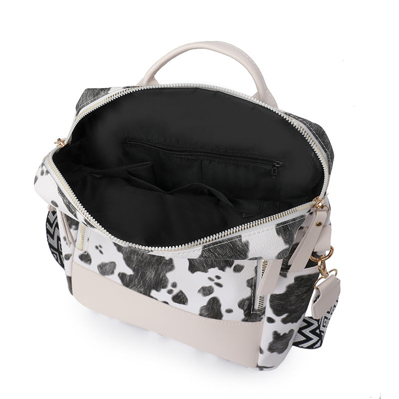 Modischer Kuhflecken-Rucksack Brehn
