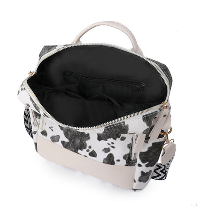 Modischer Kuhflecken-Rucksack Brehn