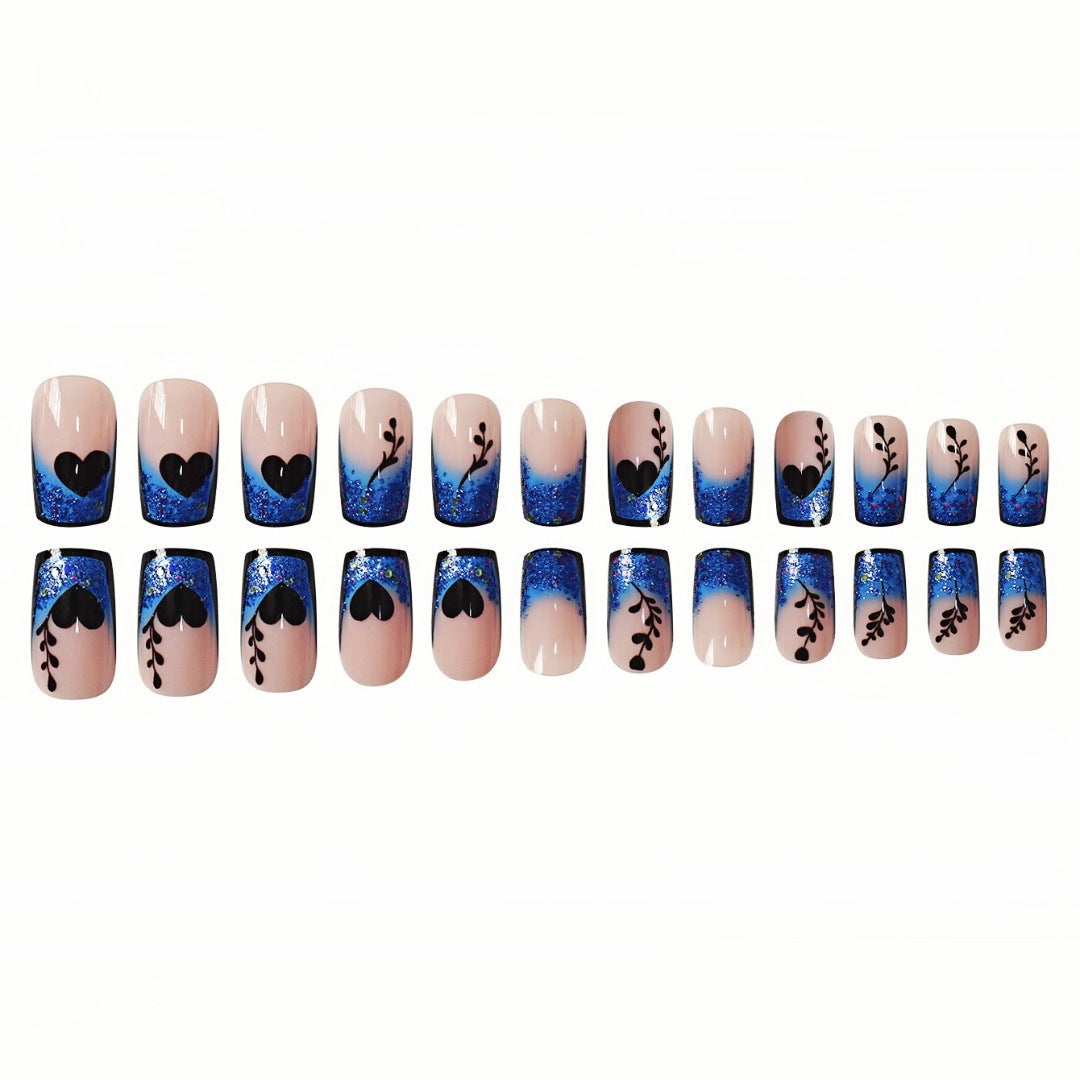Künstlerische Gradient Press-On Nagelverlängerungen Brehn