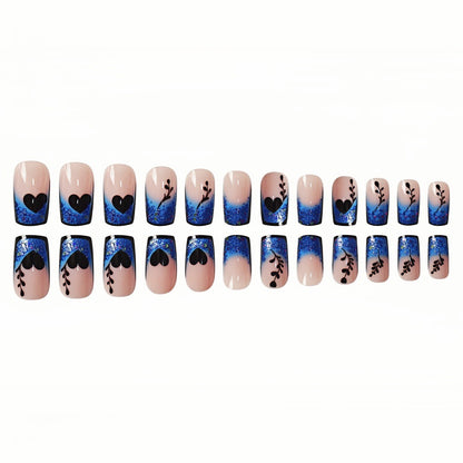 Künstlerische Gradient Press-On Nagelverlängerungen Brehn
