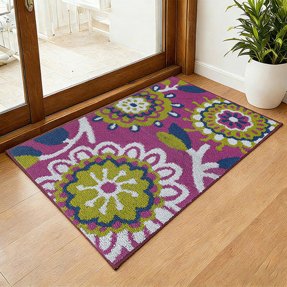 Künstlerischer Floraler Teppich