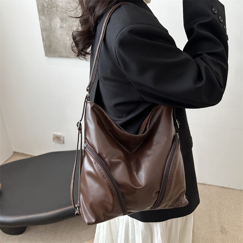 Chic Kunstleder Hobo Tasche Brehn