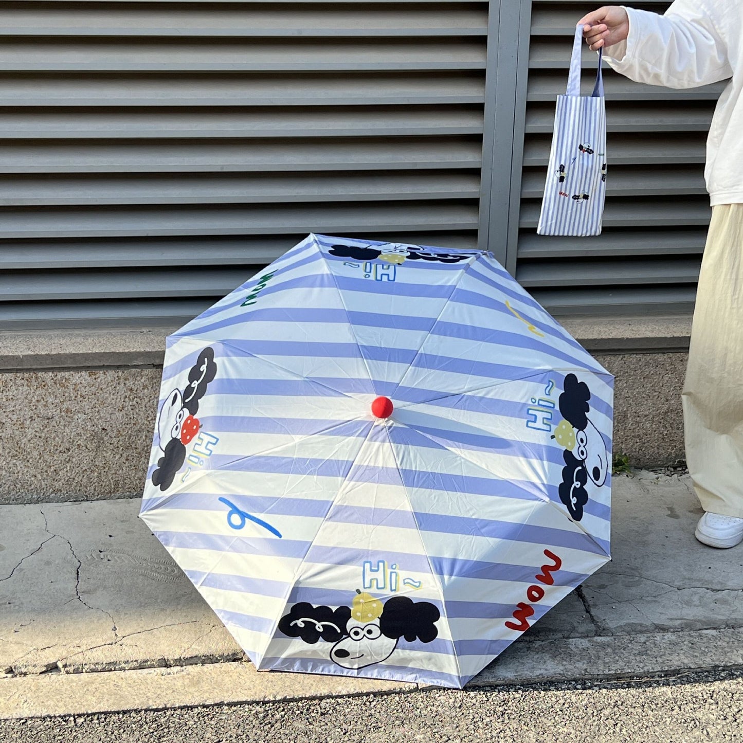 Damen praktischer Faltregenschirm mit innovativem Tropfdesign Brehn