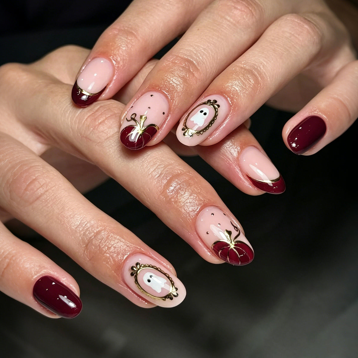 Kreative Thematische Press-On Nagelkunst Brehn