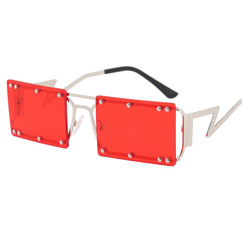 Damen Modische Sonnenbrille mit auffälligem geometrischem Design Brehn