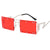 Damen Modische Sonnenbrille mit auffälligem geometrischem Design Brehn