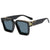 Damen quadratische Designer-Sonnenbrille mit auffälligem Rahmen Brehn