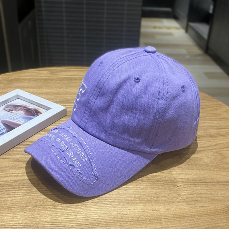 Damen Zerrissene Freizeit Denim Kappe Brehn