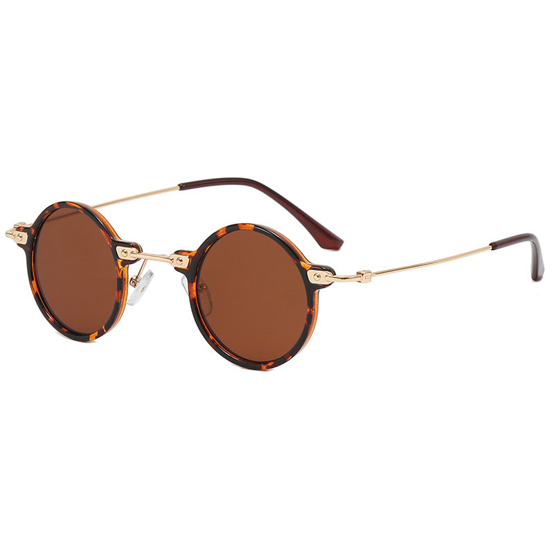 Damen runde Brille mit filigranem Metallrahmen Brehn