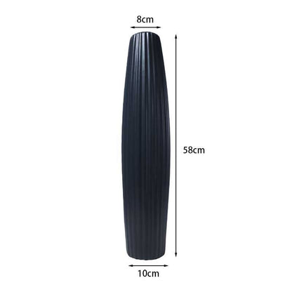 Elegante große dekorative gerippte Vase Brehn