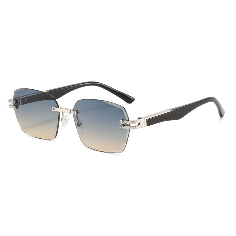 Herren elegante quadratische Sonnenbrille mit Holzarmen Brehn