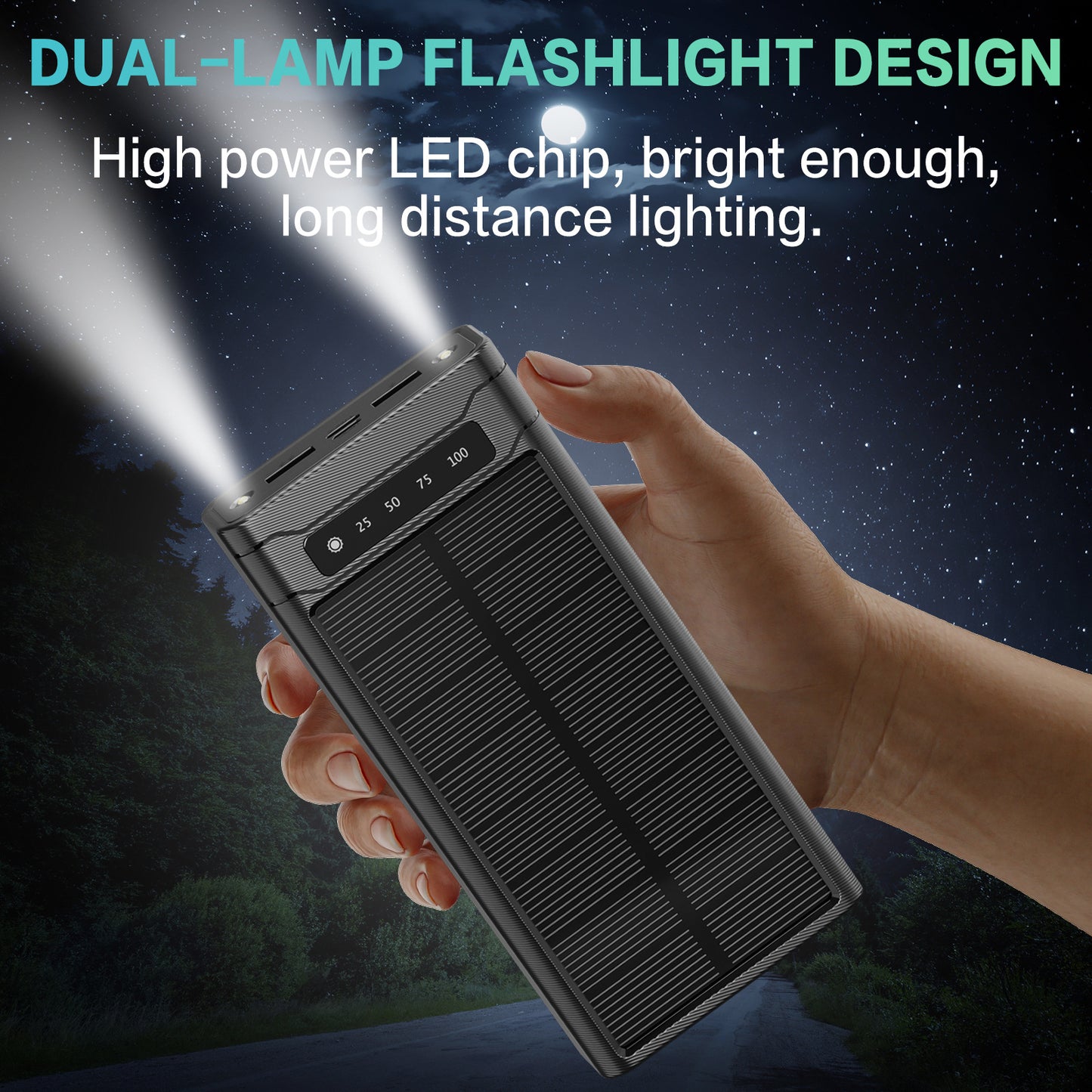 Kompakte Powerbank mit Intelligenter Led-Anzeige Brehn