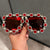 Damen Glamouröse Sonnenbrille mit funkelndem Kristallrahmen Brehn