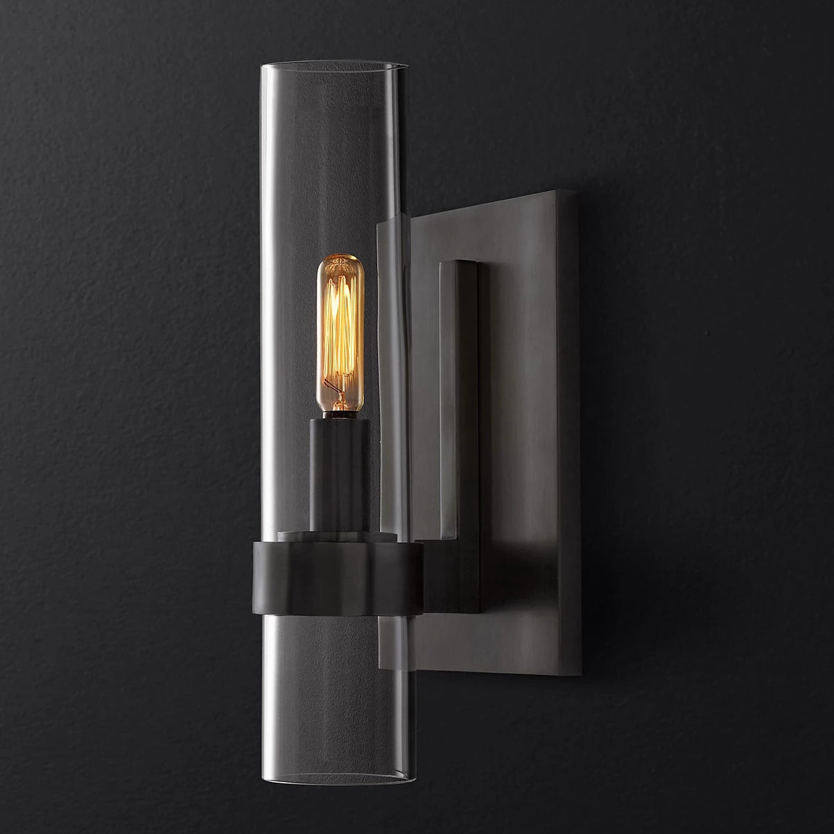 Elegante Glas-Wandlampe