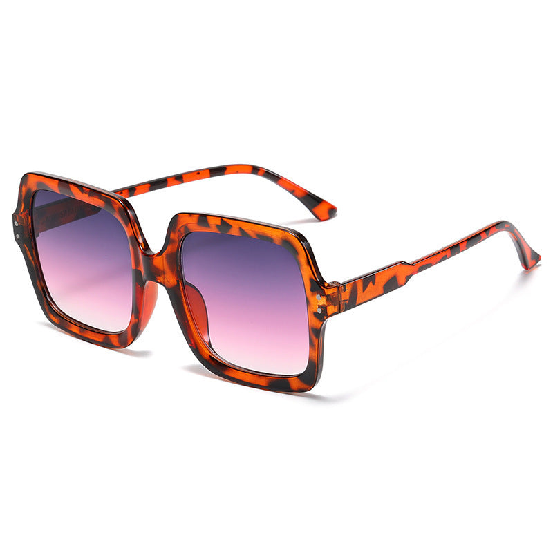 Damen modische quadratische Sonnenbrille mit verspiegelten Gläsern Brehn