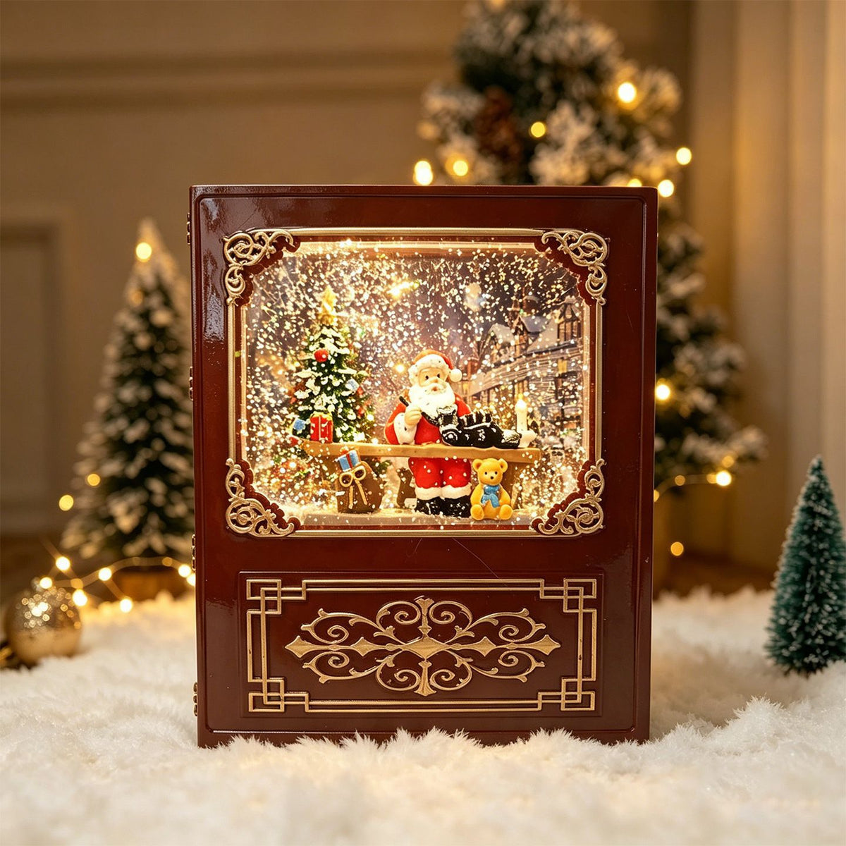Nostalgisches Weihnachtsfernseher-Dekor Brehn