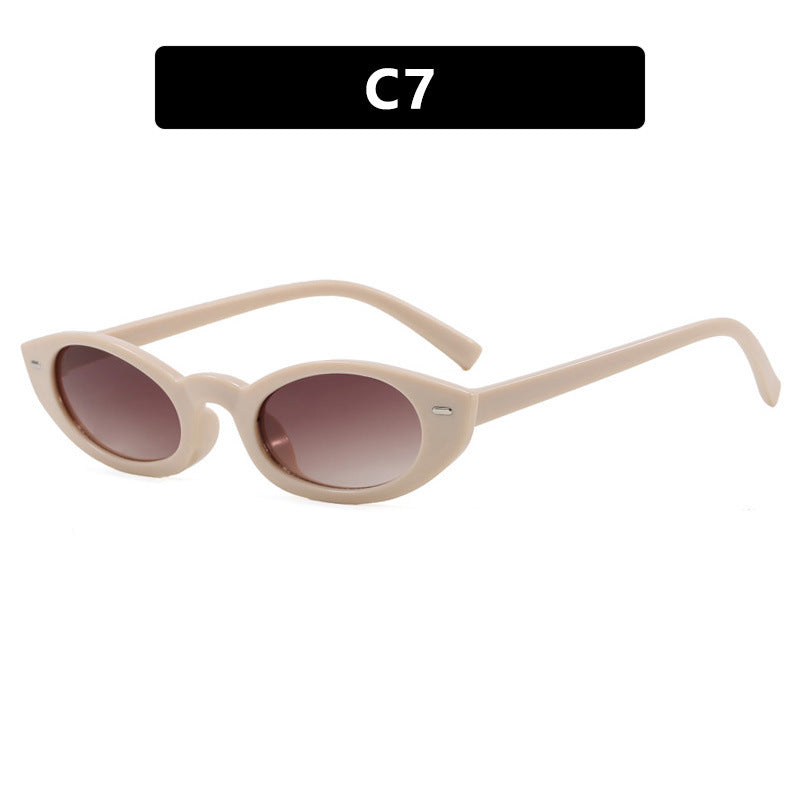 Damen Cat-Eye Sonnenbrille mit modernem transparentem Rahmen Brehn