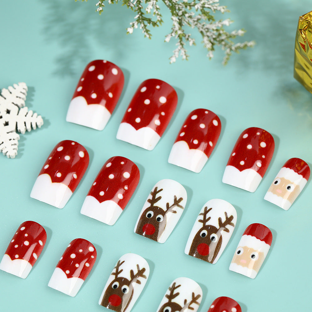 Festliche Weihnachtskunstnägel Brehn