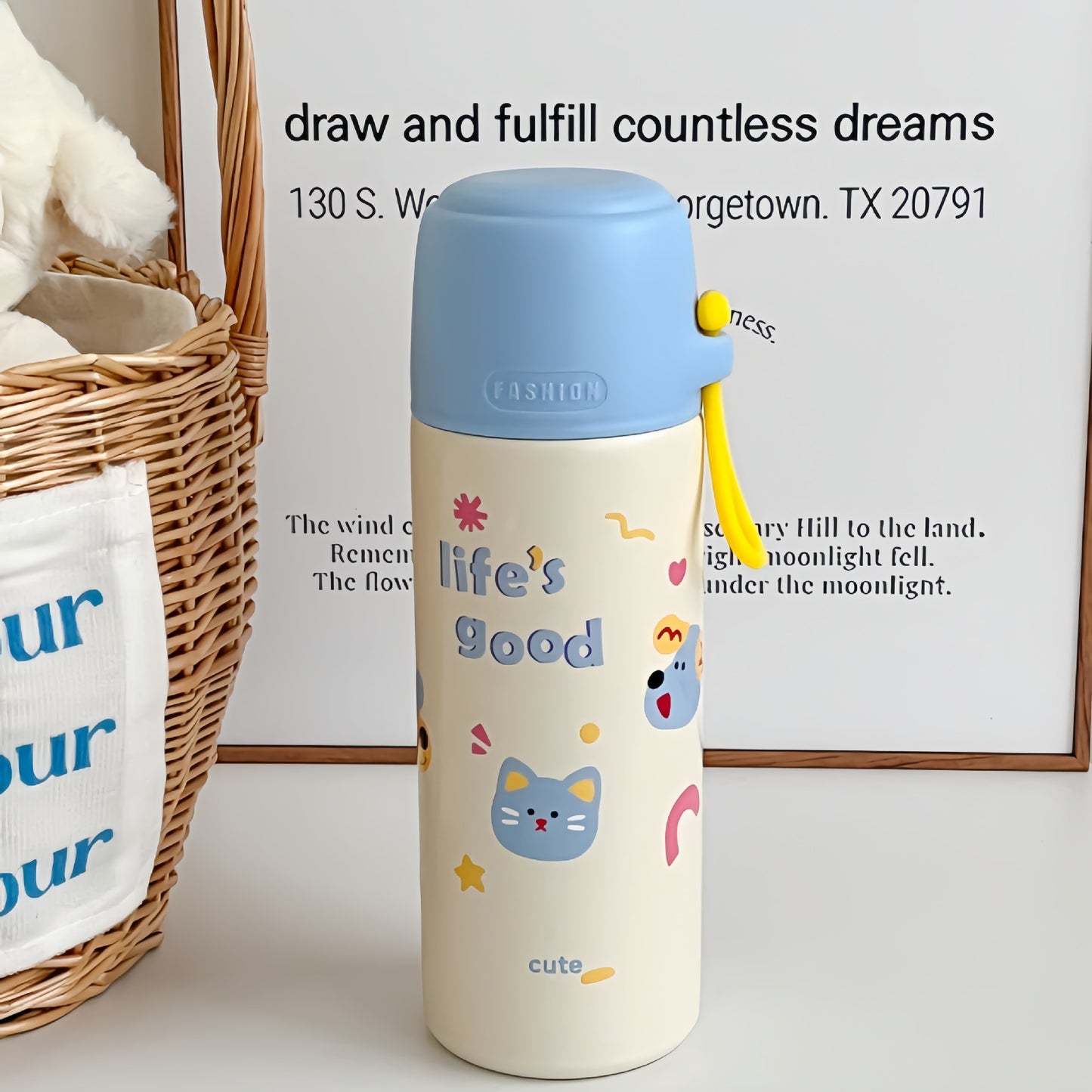 Damen Isolierte Trinkflasche mit verspieltem Design Brehn