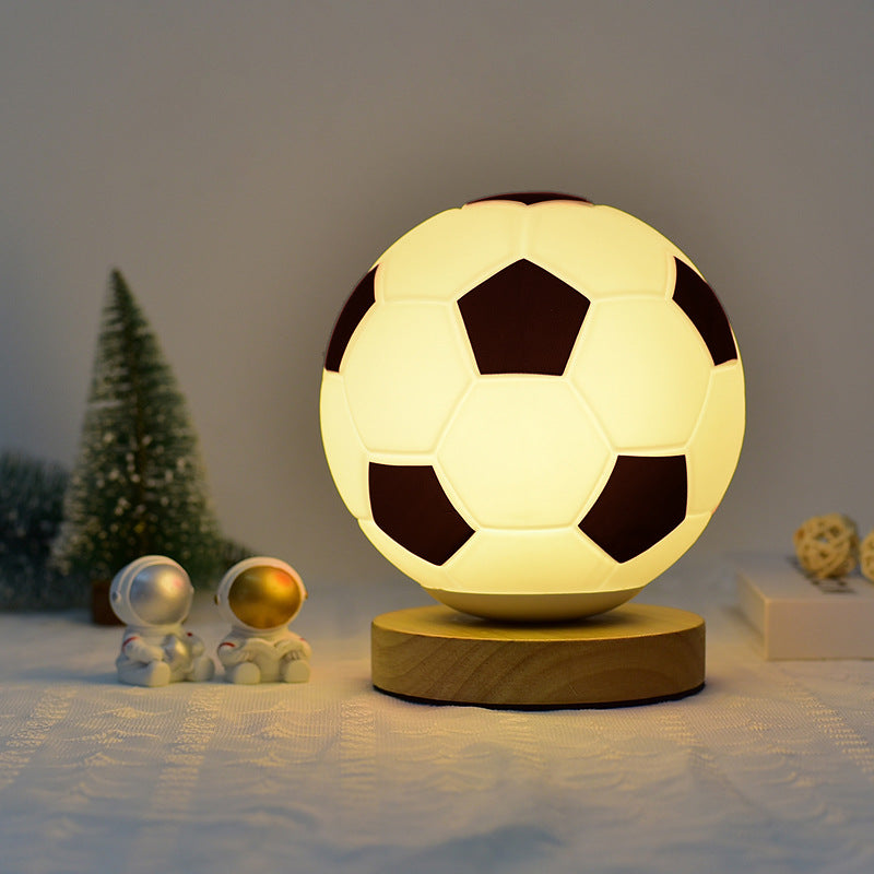 Fußballförmige Tischlampe