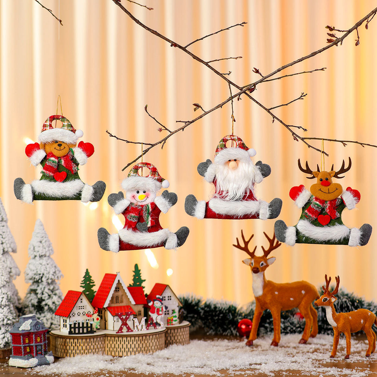 Dekorative Filz Santa Ornament Schale