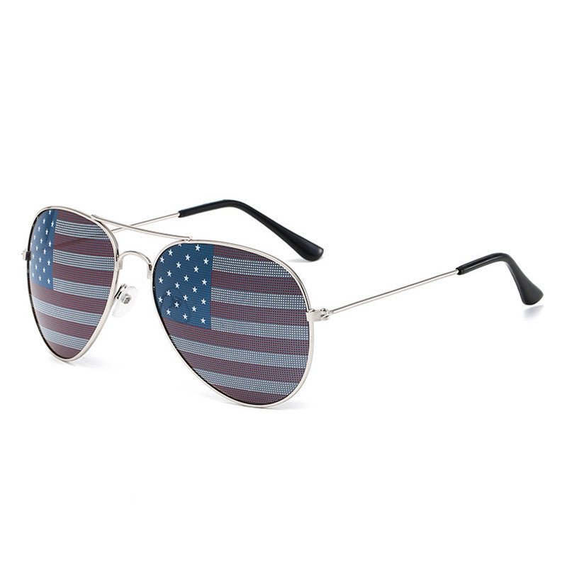 Patriotische Flagge Aviator-Sonnenbrille Brehn