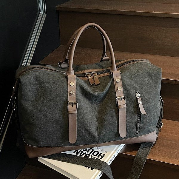Langlebige Canvas Wochenend Duffel Tasche