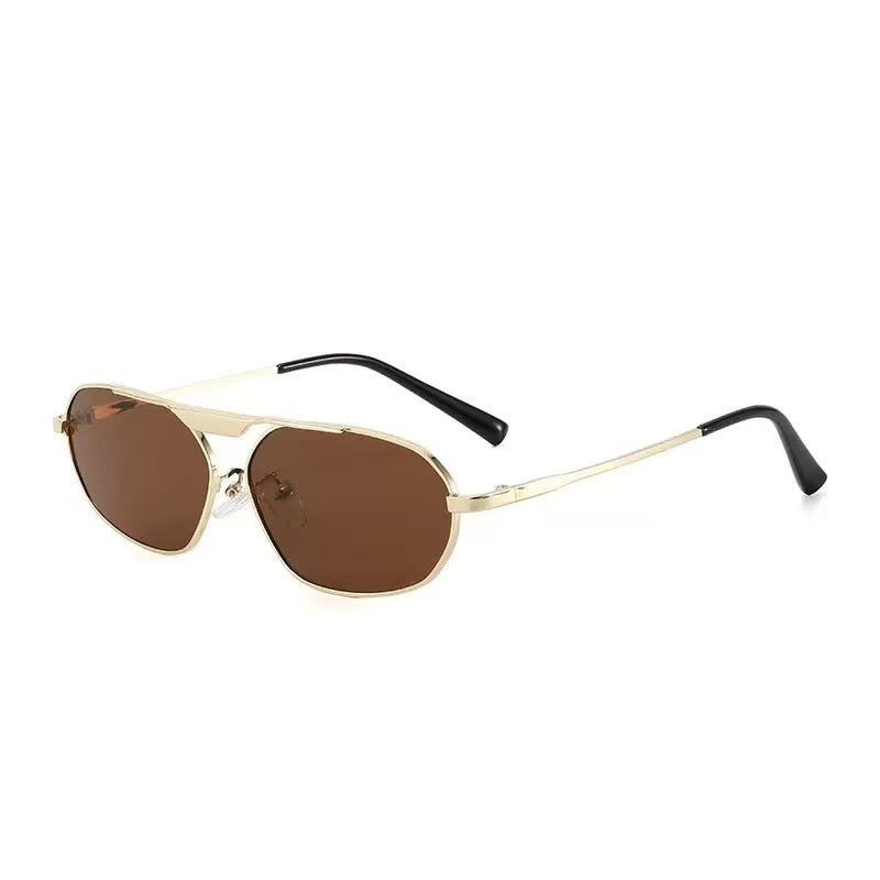 Damen modische Sonnenbrille im eleganten Polygon-Design Brehn