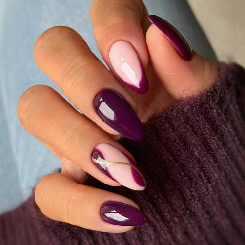 Elegante Farbverlauf-Nagelkunst-Fingerdesign Brehn