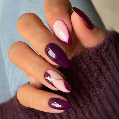Elegante Farbverlauf-Nagelkunst-Fingerdesign Brehn